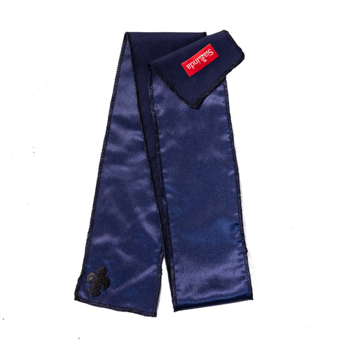 SiaLinda: Blindfold Zola II Saphira, dark blue, satin